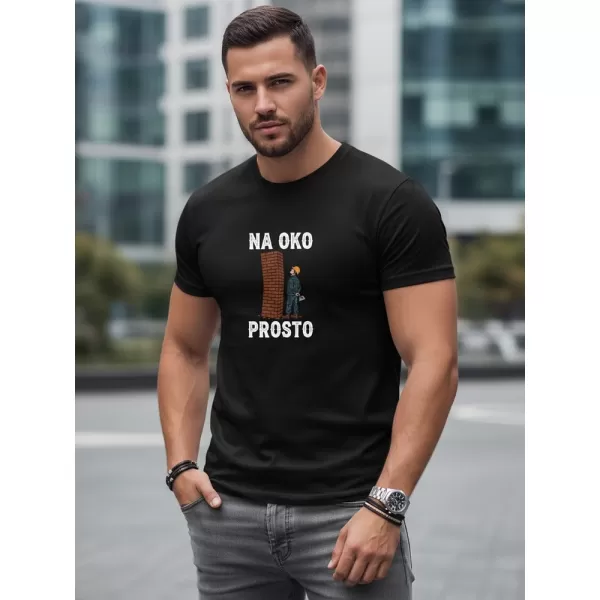  Muška majica kratkih rukava DSTREET NX0107R-BK CRNA 