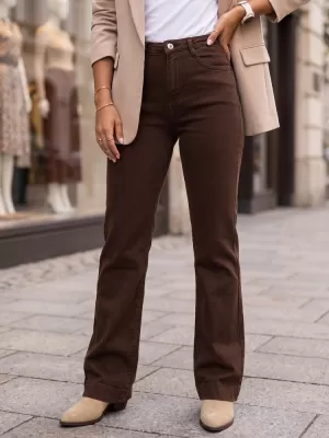 Ženske hlače DSTREET UY3106 SMEĐA