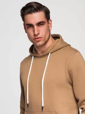 Muški sweatshirt OMBRE OM-SSBN-0270 SMEĐA