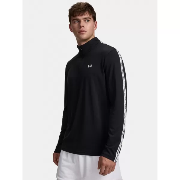  Muška majica kratkih rukava UNDER ARMOUR UA TECH TAPING 1/2 ZIP 6012357-001 CRNA 