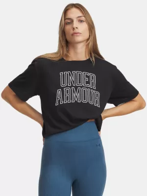 Ženska majica kratkih rukava UNDER ARMOUR RIVAL OS CAMPUS TEE 6007883-001 CRNA
