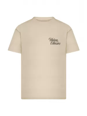 Muška majica kratkih rukava URBAN CLASSICS TB8757 BIJELO/PIJESAK
