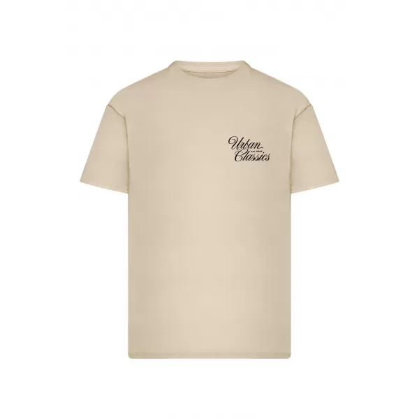  Muška majica kratkih rukava URBAN CLASSICS TB8757 BIJELO/PIJESAK 