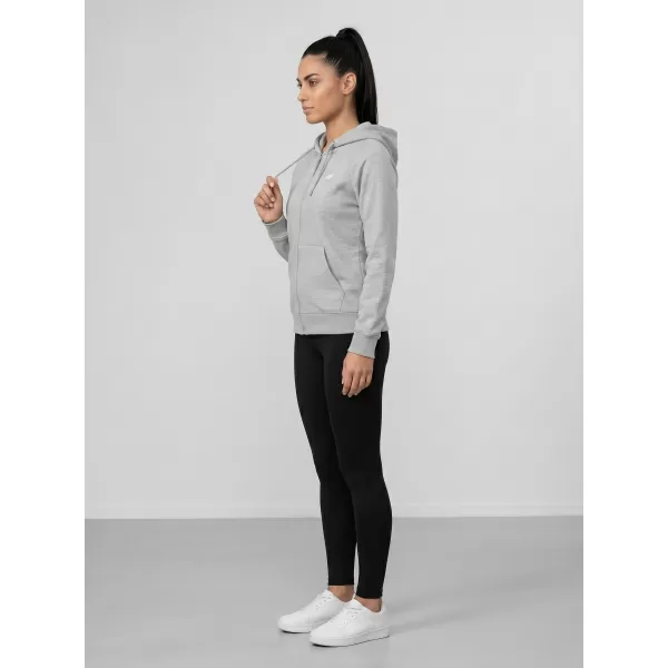  Ženski sweatshirt 4F WMM00TSWSF2535 HLADNI SVIJETLO SIVI MELANGE 