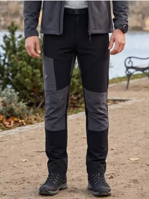 Muške softshell hlače ALPINE PRO AKAN 3 CRNA