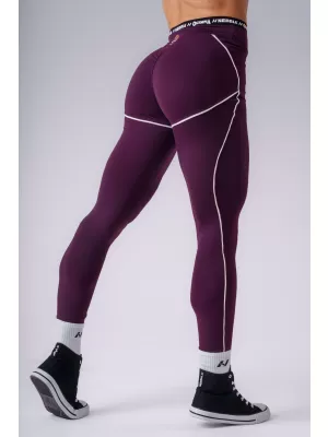 Ženske tajice NEBBIA OLYMPIA HIGH-WAIST 935 KLARET