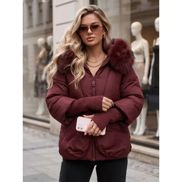  Ženska jakna DSTREET TY5992 TAMNOCRVENA 