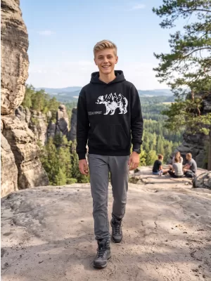 Dječji sweatshirt ALTISPORT ALM193422 CRNA