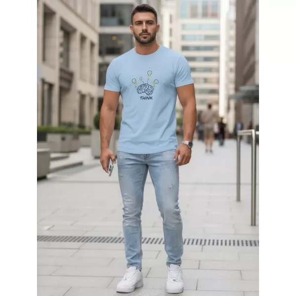  Muška majica kratkih rukava DSTREET NX0149R-SK SVIJETLOPLAVA 