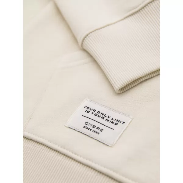  Muški sweatshirt OMBRE OM-SSBZ-0272 KREMA 