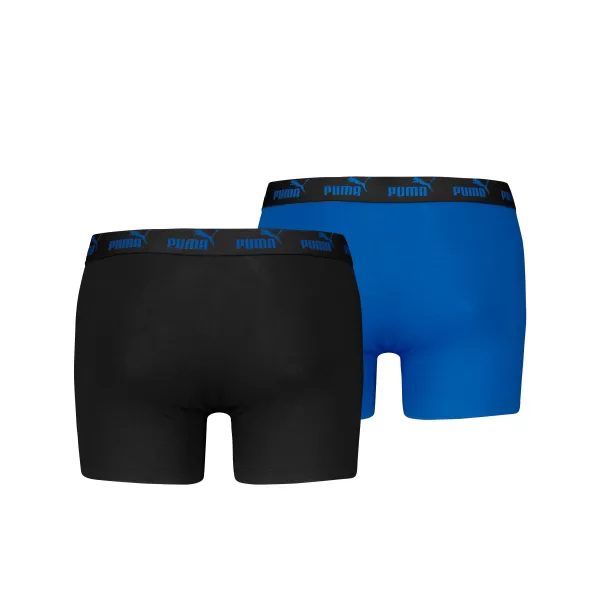  Muške bokserice PUMA ELEMENTS MEN BASIC BOXERS 2P 93875301 CRNO/PLAVO 