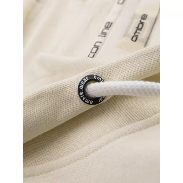 Muški sweatshirt OMBRE OM-SSBZ-0272 KREMA 
