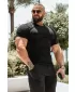 Muške majice NEBBIA MIKE MUSCLE FIT 158 CRNA