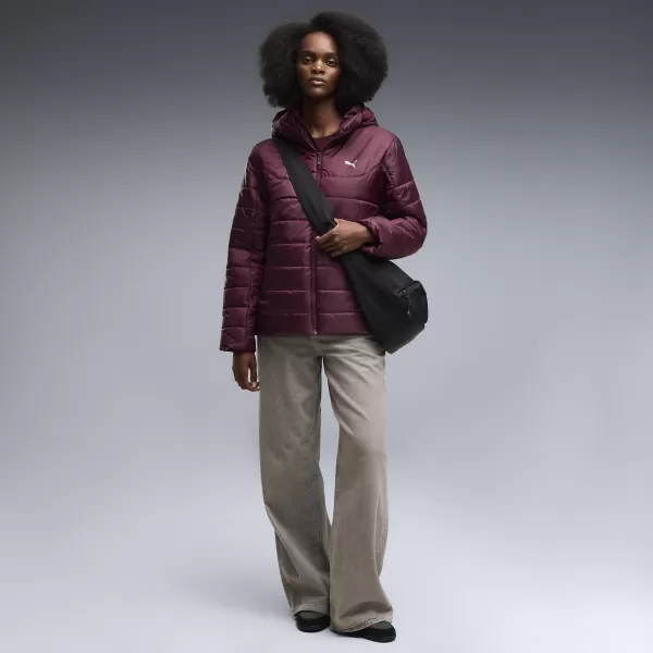  Ženska jakna PUMA ESS HOODED PADDED JACKET 68523124 RUBIN NOIR 