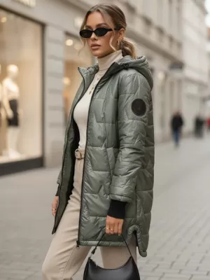 Ženska jakna DSTREET TY5789 ZELENA