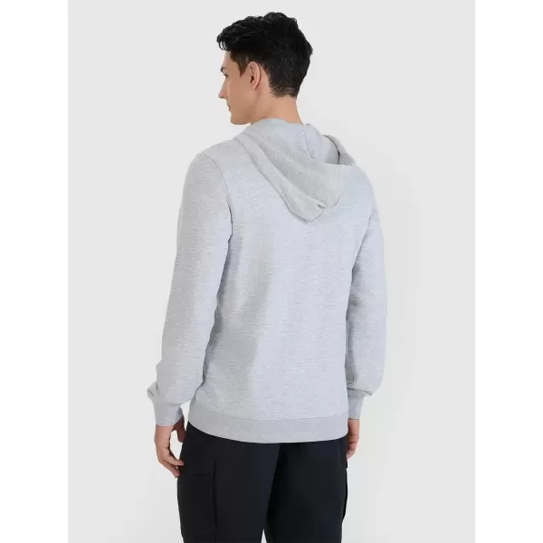  Muški sweatshirt 4F WMM00TSWSM1768 HLADNI SVIJETLO SIVI MELANGE 