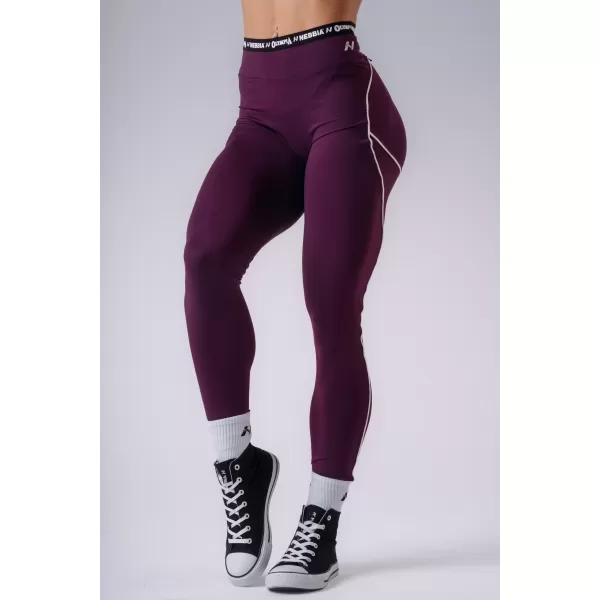  Ženske tajice NEBBIA OLYMPIA HIGH-WAIST 935 KLARET 