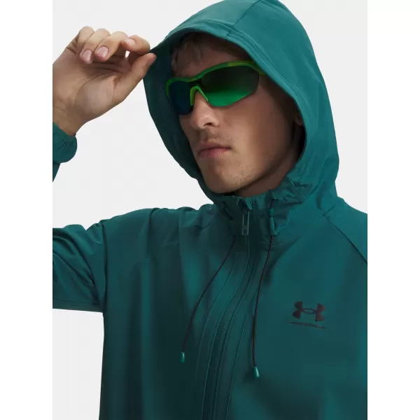  Muška jakna UNDER ARMOUR VIBE WOVEN JACKET 6003001-338 ZELENA 