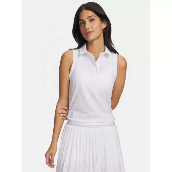  Ženska majica bez rukava UNDER ARMOUR UA ARMOURDRY SL POLO 6009804-100 BIJELA 