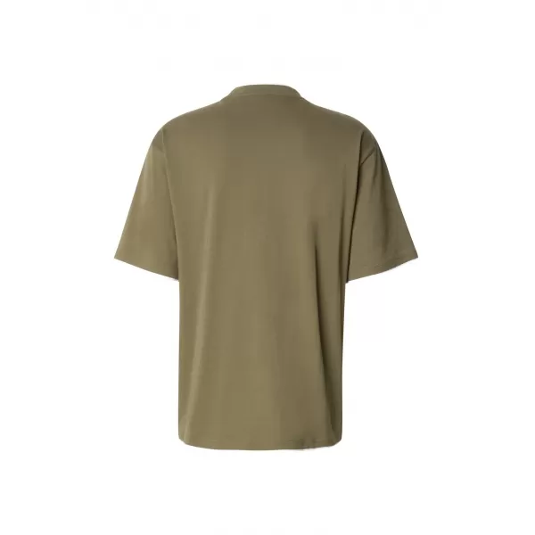  Muška majica kratkih rukava URBAN CLASSICS TB029A-00824 MASLINASTO/BIJELO 