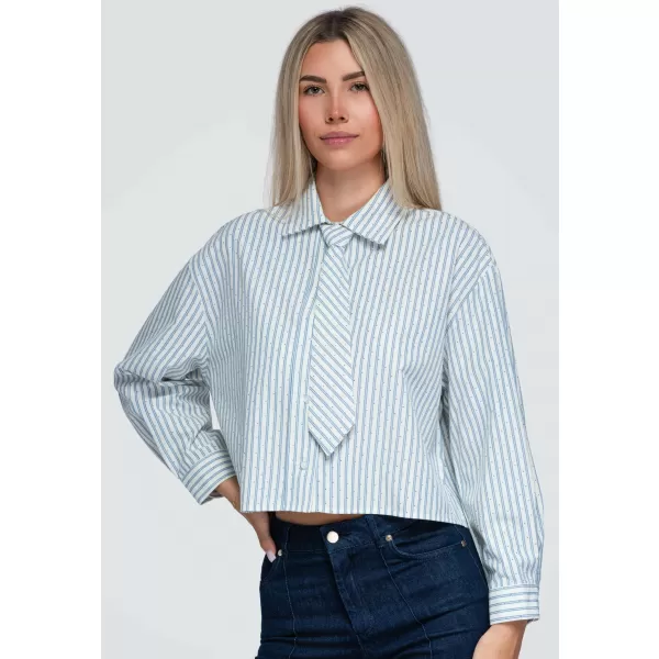  Ženska košulja OMBRE OW-SH-E0069 PLAVA 