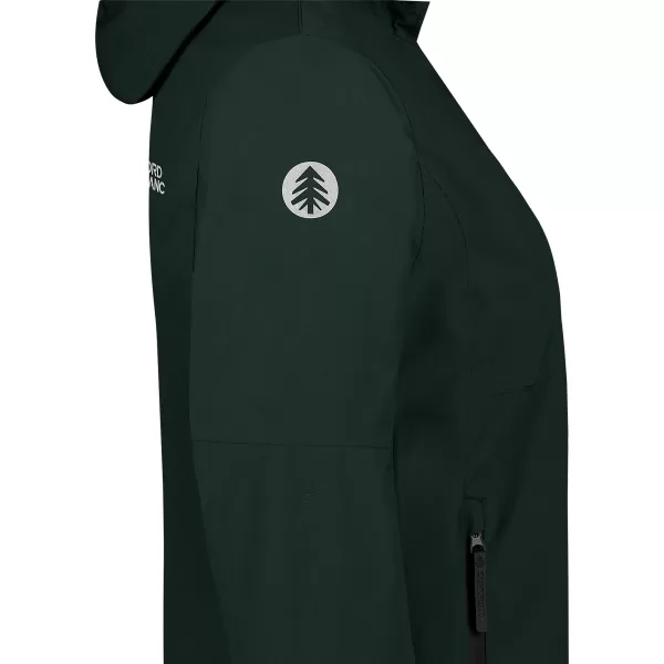  Ženska vodootporna jakna NORDBLANC BOURNE NBSJL8317 TAMNO ZELENA 