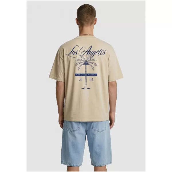  Muška majica kratkih rukava URBAN CLASSICS TB8756 BIJELO/PIJESAK 
