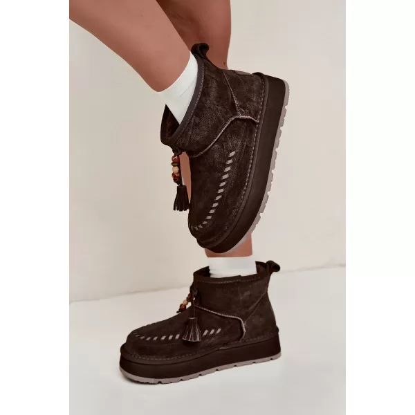  Ženske cipele BIG STAR SHOES UU274678 SMEĐA/BEŽ 
