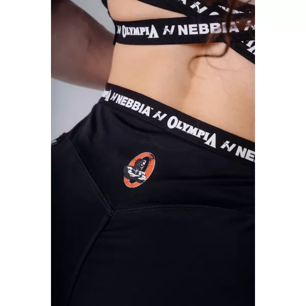  Ženske kratke hlače NEBBIA OLYMPIA HIGH-WAIST 937 CRNA 