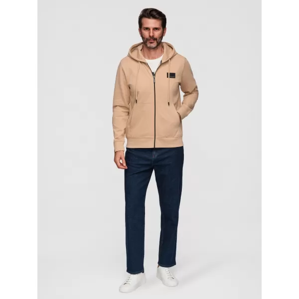  Muški sweatshirt OMBRE OM-SSZP-0256 PIJESAK 