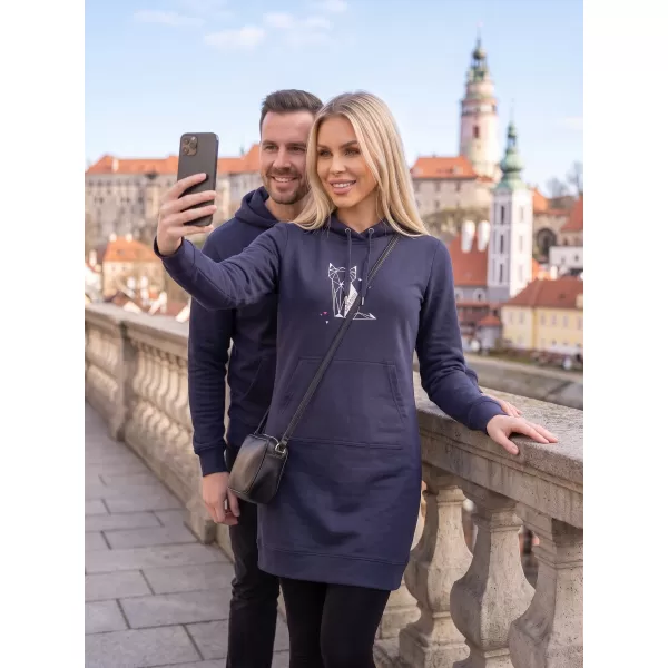  Ženska produžena majica ALTISPORT ALW091419 TAMNOPLAVA 