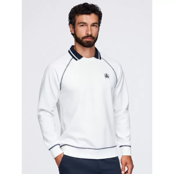  Muški sweatshirt OMBRE OM-SSNZ-0269 PRLJAVO BIJELA 
