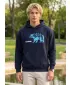 Muški sweatshirt ALTISPORT ALM193422 TAMNOPLAVA