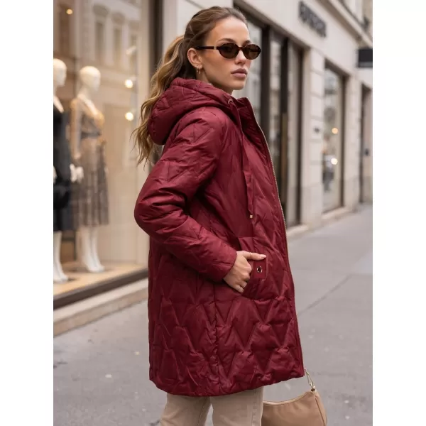  Ženska jakna DSTREET TY5771 TAMNOCRVENA 