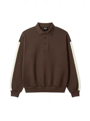 Muška majica s kragnom URBAN CLASSICS TB8595-00075 SMEĐA