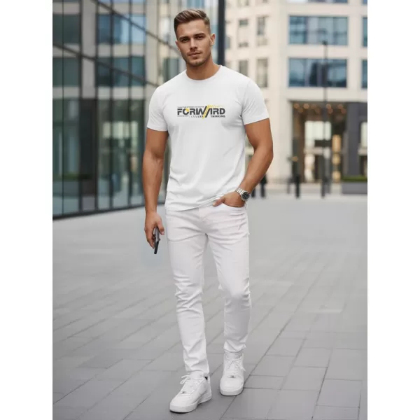  Muška majica kratkih rukava DSTREET NX0145R-WH BIJELA 