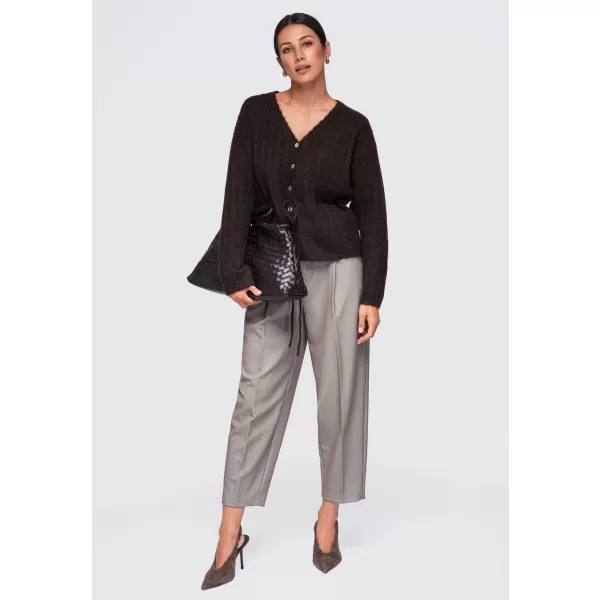  Ženski pulover OMBRE OW-SW-E0012 SMEĐA 