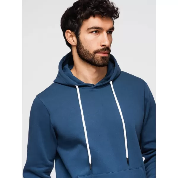  Muški sweatshirt OMBRE OM-SSBN-0270 TAMNOPLAVA 