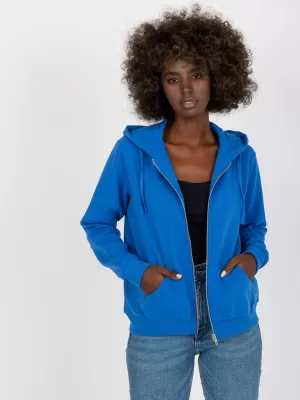 Ženski sweatshirt BASIC FEEL GOOD B-002.06 TAMNOPLAVA