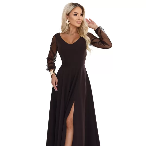  Haljina NUMOCO 640-8 ČOKOLADNO SMEĐA 