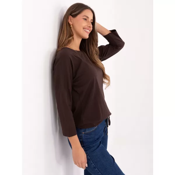  Ženska bluza BASIC FEEL GOOD RV-BZ-4691.40P TAMNO SMEĐA 