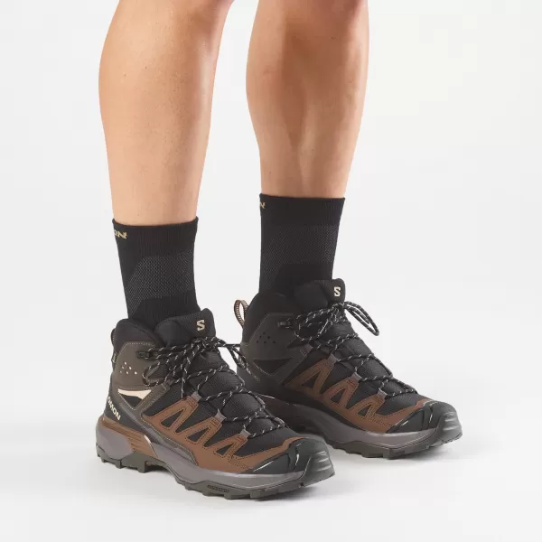  Muške cipele SALOMON X ULTRA 360 MID GORE-TEX L45473200 CRNI/TAMNI GALEB SIVI/TAMNA ZEMLJA 