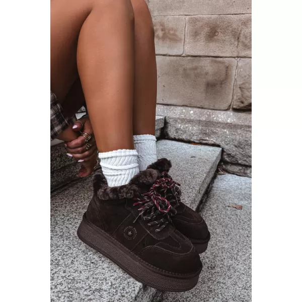  Ženski snjegovići BIG STAR SHOES UU274312 ČOKOLADA 
