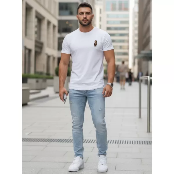  Muška majica kratkih rukava DSTREET NX5101R-WH BIJELA 