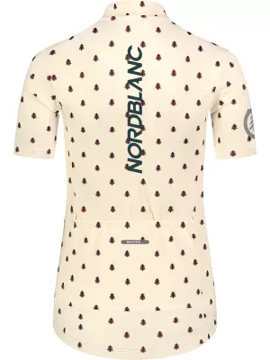 Ženski biciklistički dres NORDBLANC TREES NBSLF8085 BEŽ