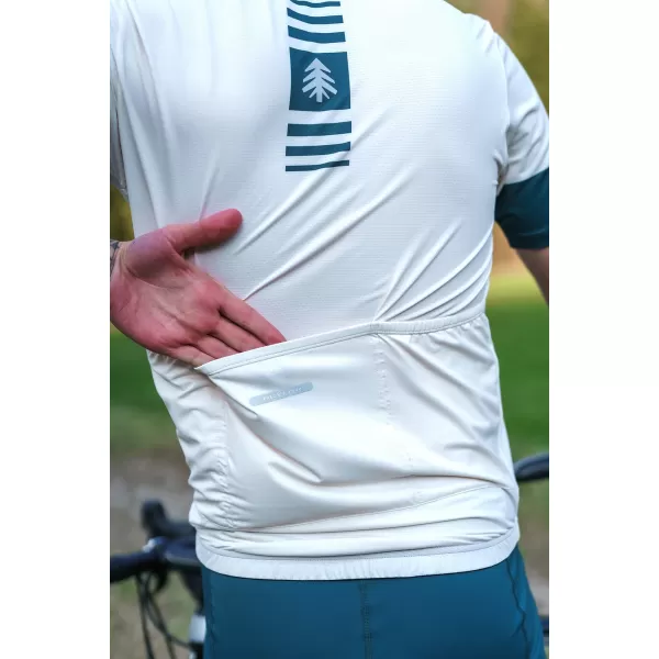  Muški biciklistički dres NORDBLANC STEER NBSMF8080 BEŽ 