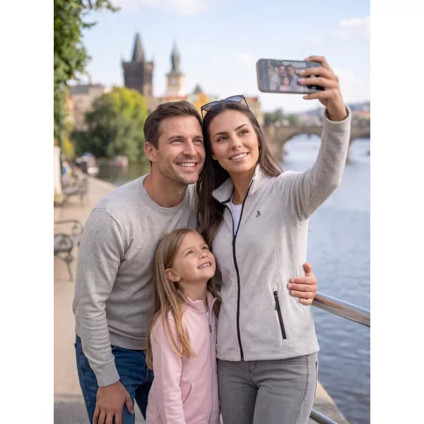  Ženska majica od flisa ALTISPORT ALW002852 SREBRNI ODSJAJI 