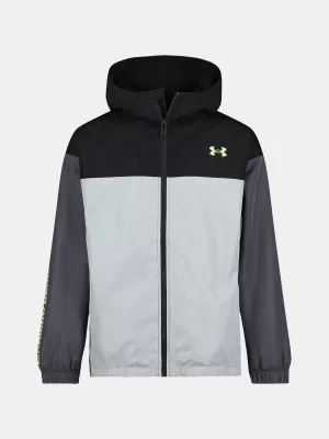 Jakna za dječaka UNDER ARMOUR UA MANATAUG WINDBREAKER UJFIM67F-021 SIVA
