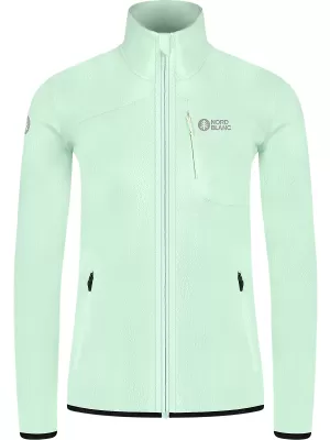 Ženska lagana majica od flisa NORDBLANC MAPLE NBSFL8374 MENTA ZELENA