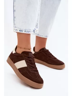 Ženske tenisice BIG STAR SHOES UU274008 SMEĐA/BEŽ